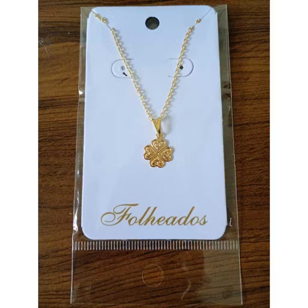 Colar Feminino Delicado Folheado a Ouro 18K e Prata 925