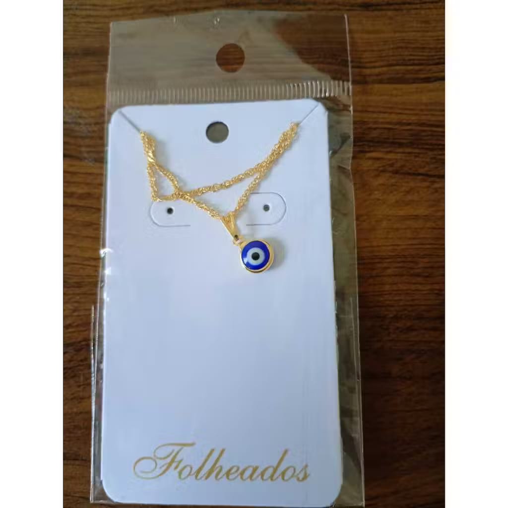 Colar Feminino Delicado Folheado a Ouro 18K e Prata 925